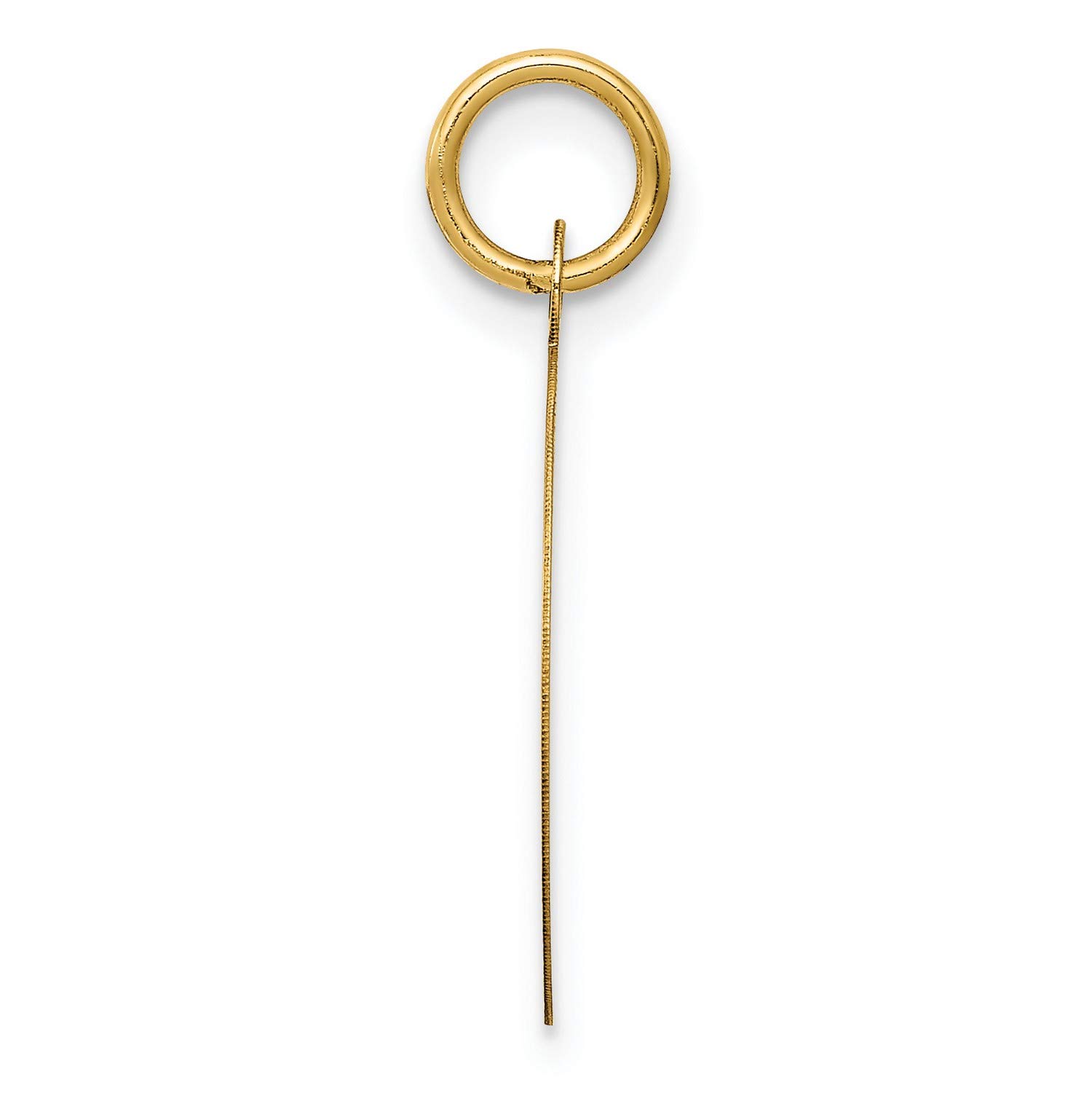 14K Yellow Gold Happy Birthday Charm - 23mm x 16mm Round Pendant with Engraved Banner - Perfect for Necklaces, Bracelets & Birthday Gifts