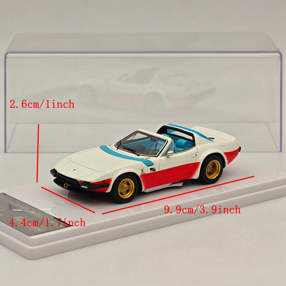 1/43 Scale Tecnomodel Ferrari 365 GTB/4 Daytona Team NART 24H Le Mans 1975 Press Version Resin Model Car - Collectible Racing Display for Enthusiasts & Home Decor