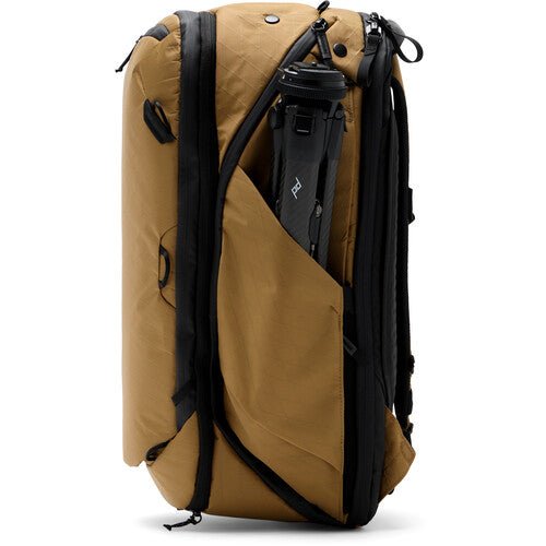 Peak Design 45L Travel Backpack - Durable Coyote Color for Adventure Travel, Hiking & Business Trips - Waterproof Carry-On Backpack with Laptop Compartment