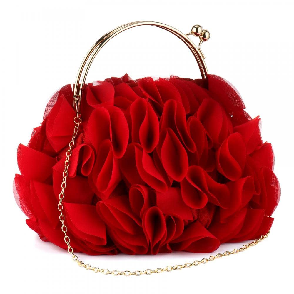 Women's Party Clutch Purse with Detachable Strap - Elegant Shoulder Bag for Evening Events