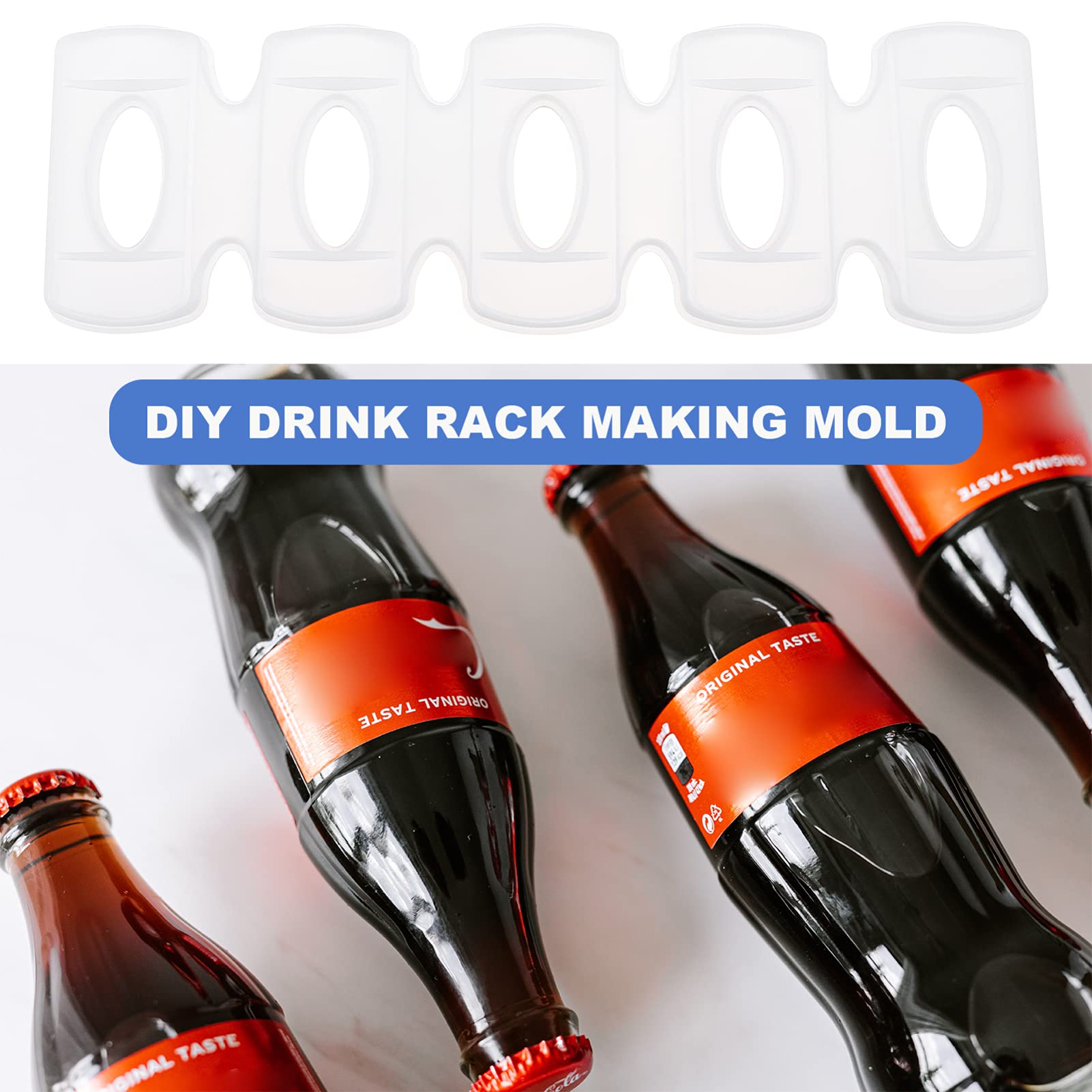 EXCEART Wine Rack Resin Molds - Silicone Casting Molds for Wine Glass & Bottle Holder - Epoxy Resin DIY Craft Supplies - Perfect for Home Bar, Kitchen Decor & Party Drink Display