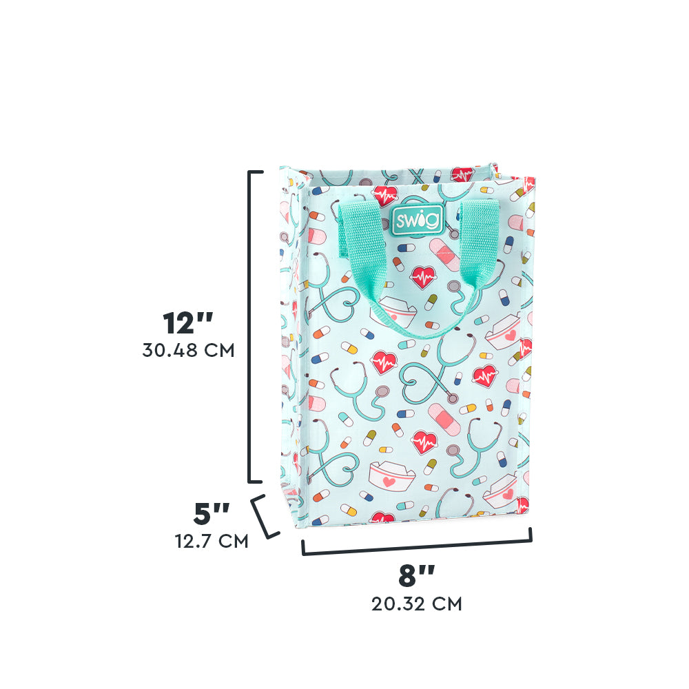 Scrub Life Reusable Gift Bags - Eco-Friendly Tall Gift Bags for Christmas, Birthdays & Special Occasions | Perfect for Nurses, Teachers & Healthcare Professionals