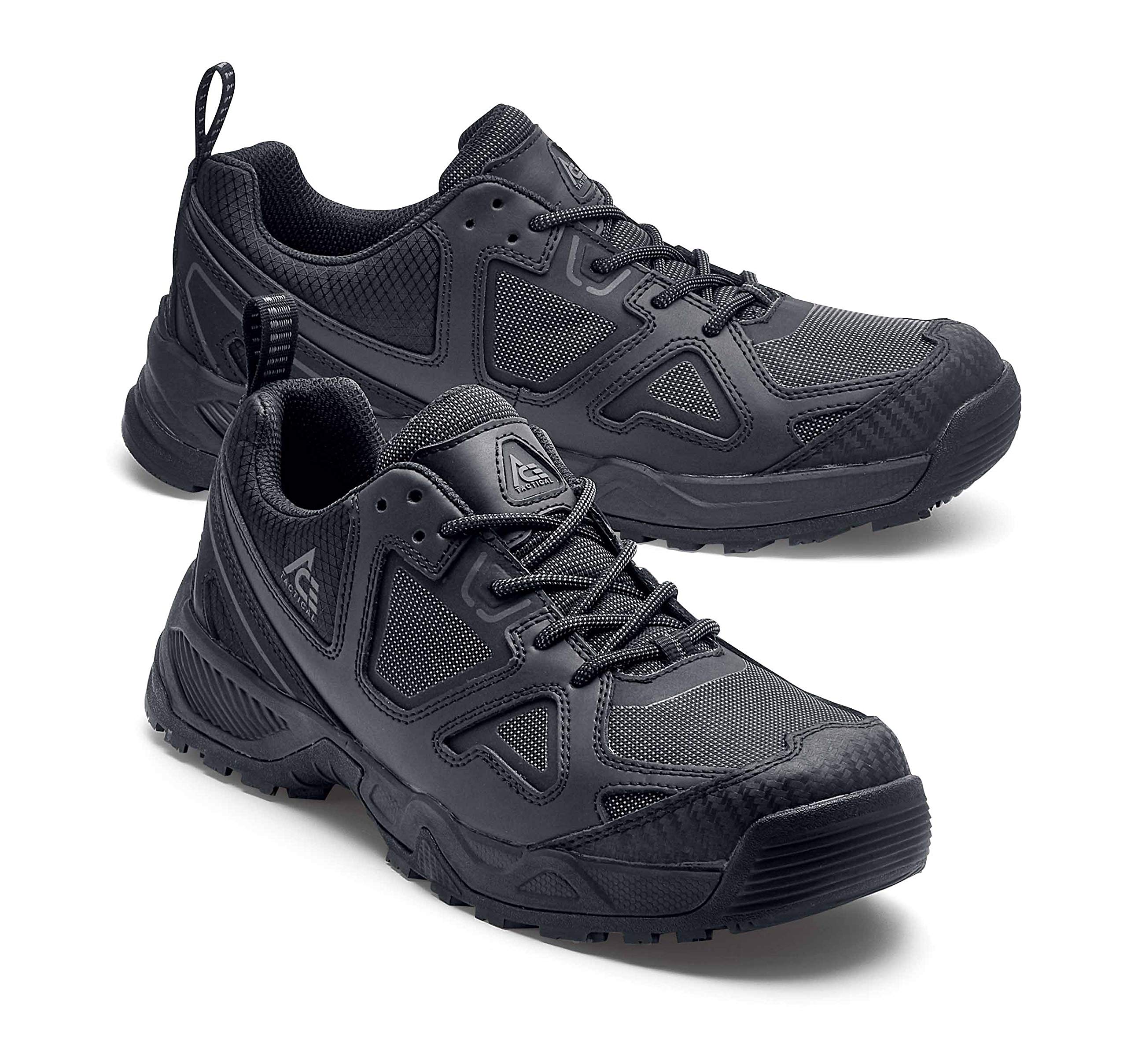 **SFC Defender Low ACE Men's Soft Toe Slip Resistant Work Boots - Waterproof & Durable for Construction, Warehouse & Outdoor Work - Black**