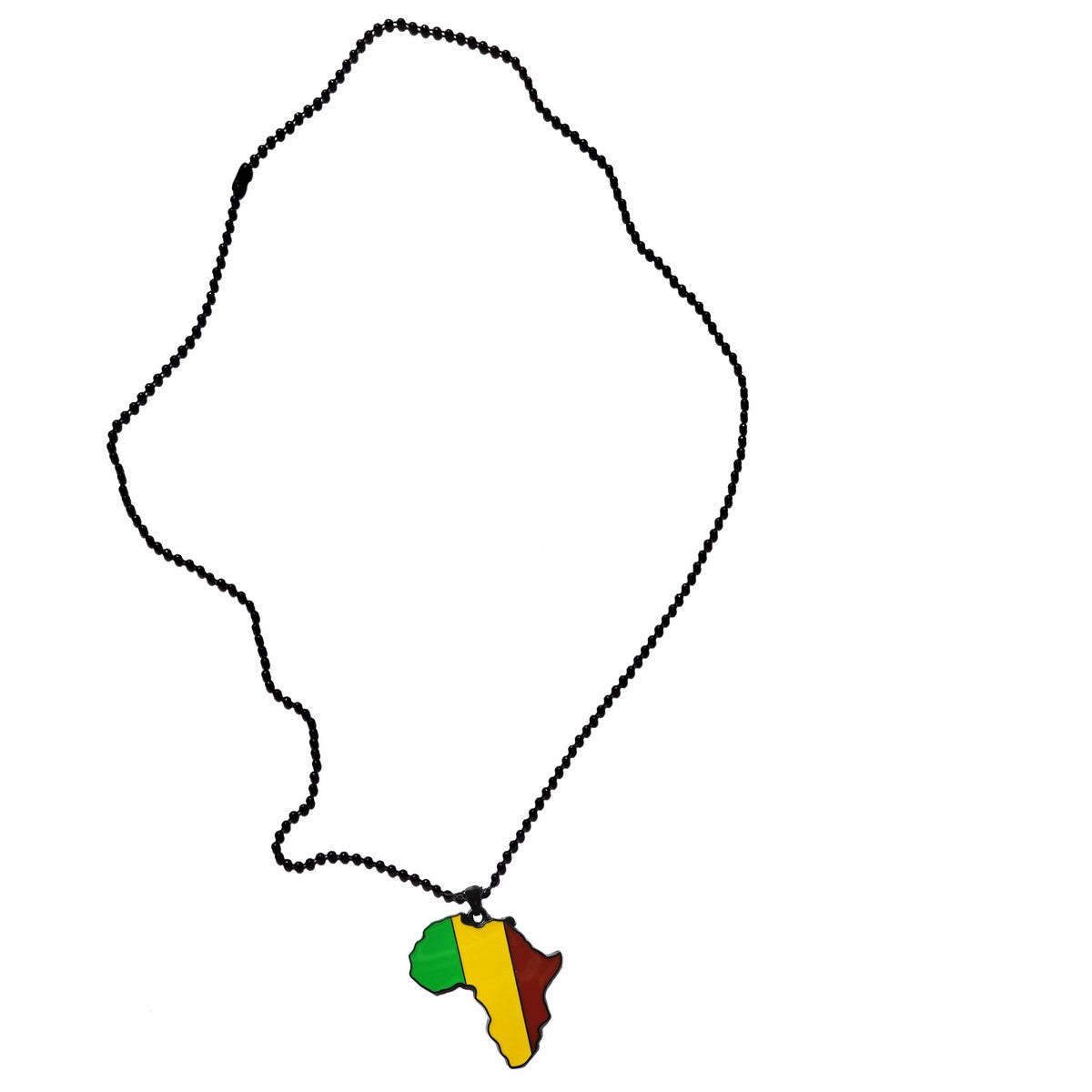 Authentic Mali Flag Pendant Necklace with Africa Map Charm - African Pride Jewelry for Women & Men - Perfect for Cultural Events, Travel & Gifts