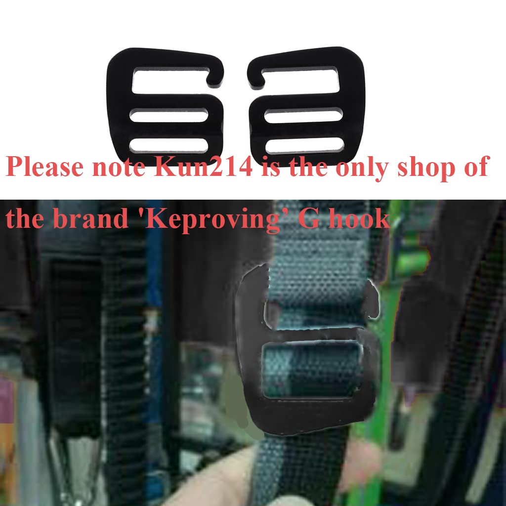 25mm Adjustable Aluminum G Hook Buckles for Backpack, Luggage & Strap Webbing - Heavy Duty Slide Buckles (4 Pairs) - Perfect for Outdoor Gear, Travel Accessories & DIY Projects