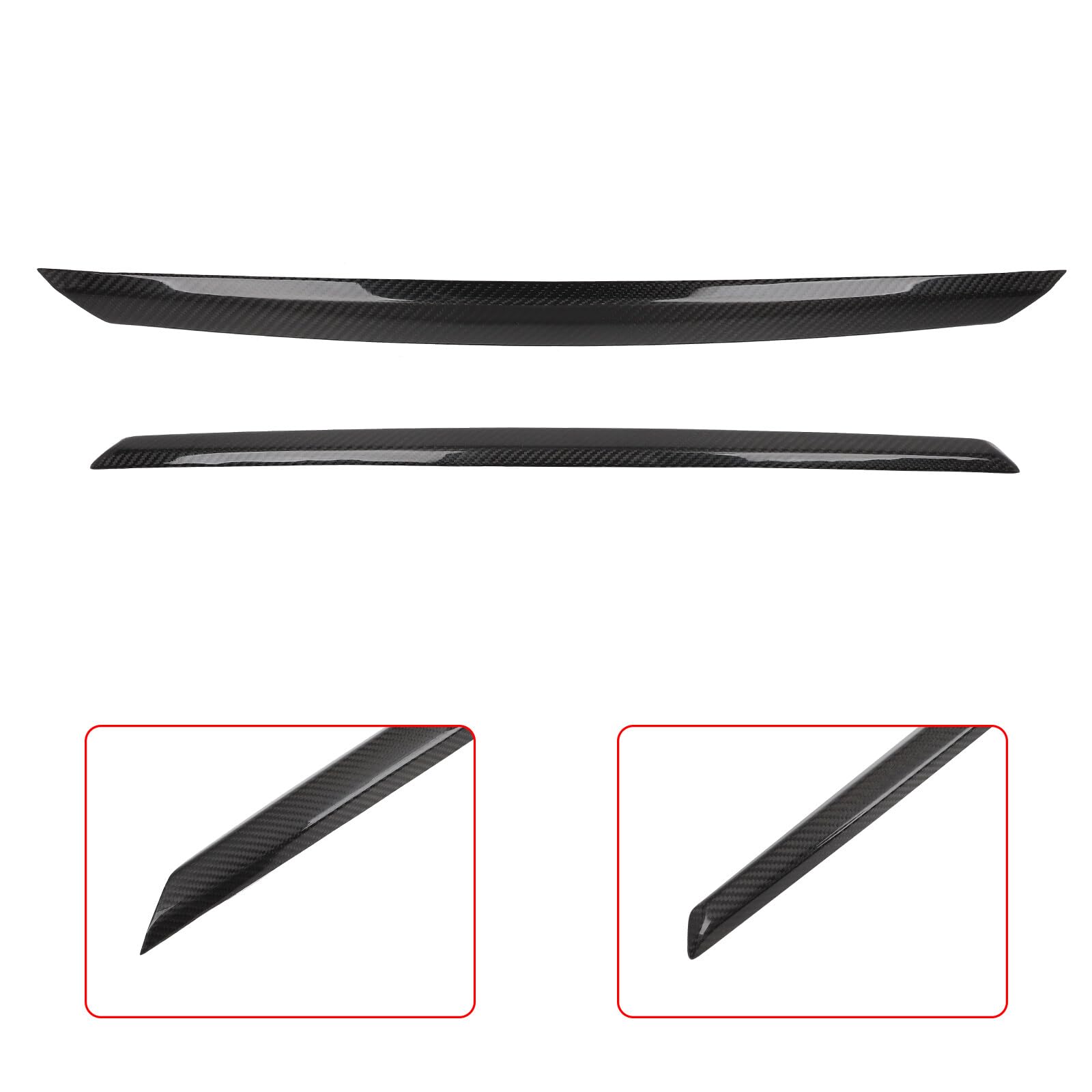 SCITOO Glossy Black Rear Trunk Plate Trim Cover Overlay for 2014-2017 Infiniti Q50 - Carbon Fiber Style Trunk Emblem - Upgrade Your Car's Rear Appearance for a Sleek Look