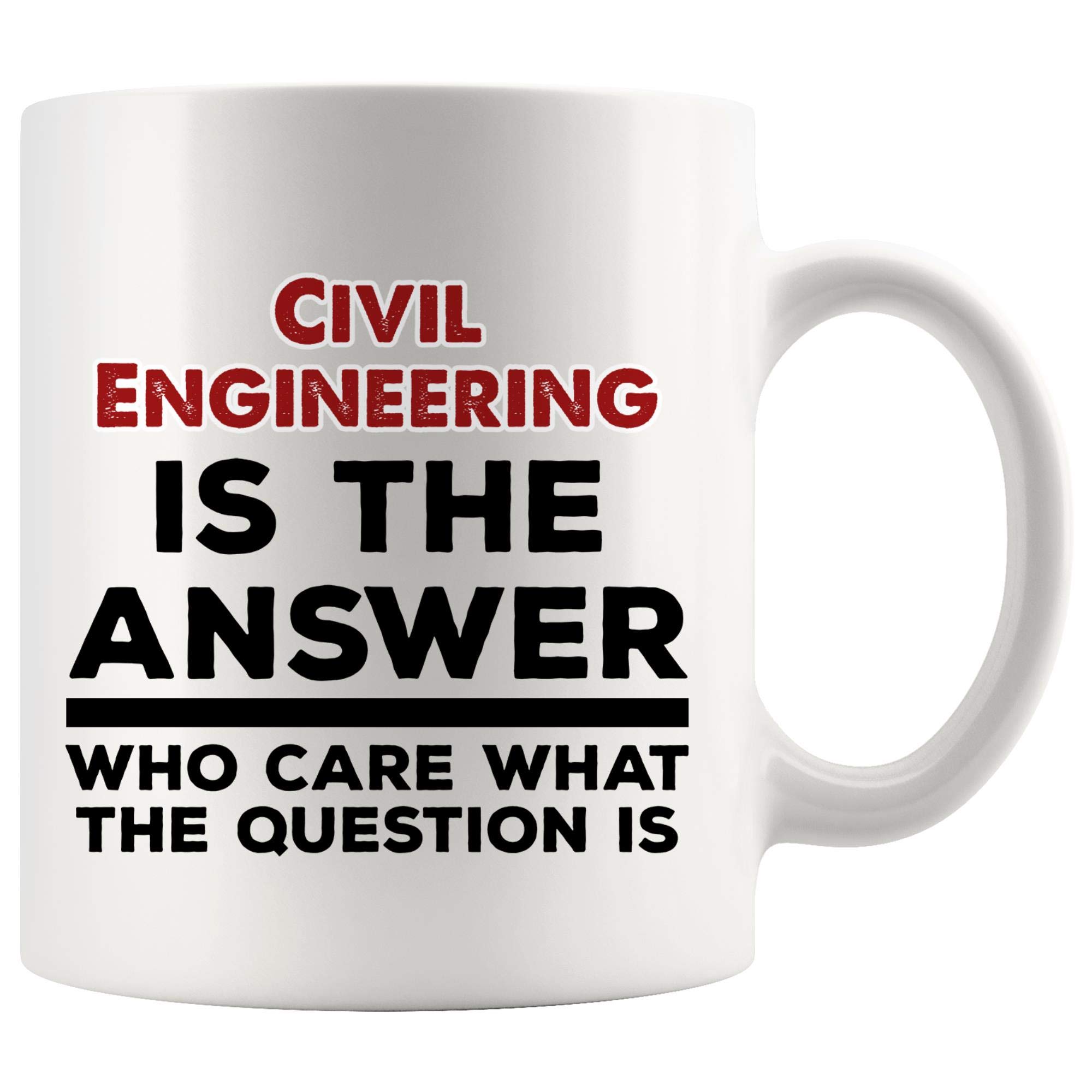 Civil Engineering Coffee Mug - Funny Gift for Civil Engineers, Structural & Geotechnical Designers, Project Managers | Perfect for Office, Construction Sites & Engineering Meetings