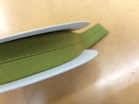 18mm Stretch Fold Over Elastic Binding - Chartreuse Green for Sewing, DIY Crafts, and Waistband Trims | Perfect for Leggings, Underwear, and Activewear