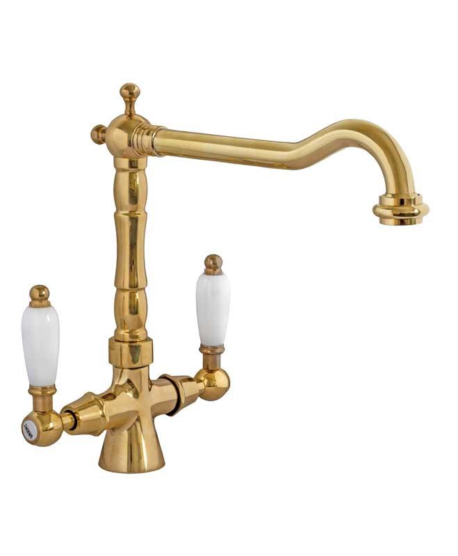 Chelsea Brass Kitchen Faucet - High-Quality Mixer Tap for Modern & Classic Kitchens | Perfect for Cooking, Washing Dishes & Home Renovation