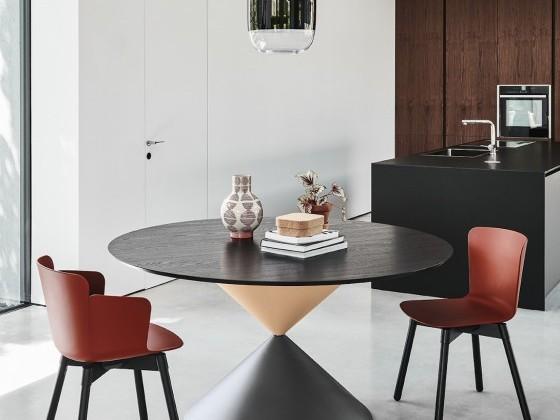 Midj Calla S L C PP Modern Side Chair - Stylish & Comfortable Dining or Office Chair for Home & Workspace