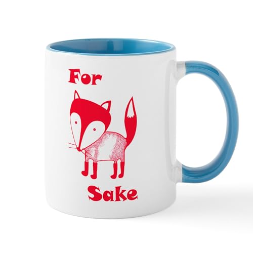 White/Blue Inside - For Fox Sake Mugs