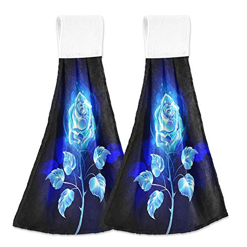 Rose in Blue Fire