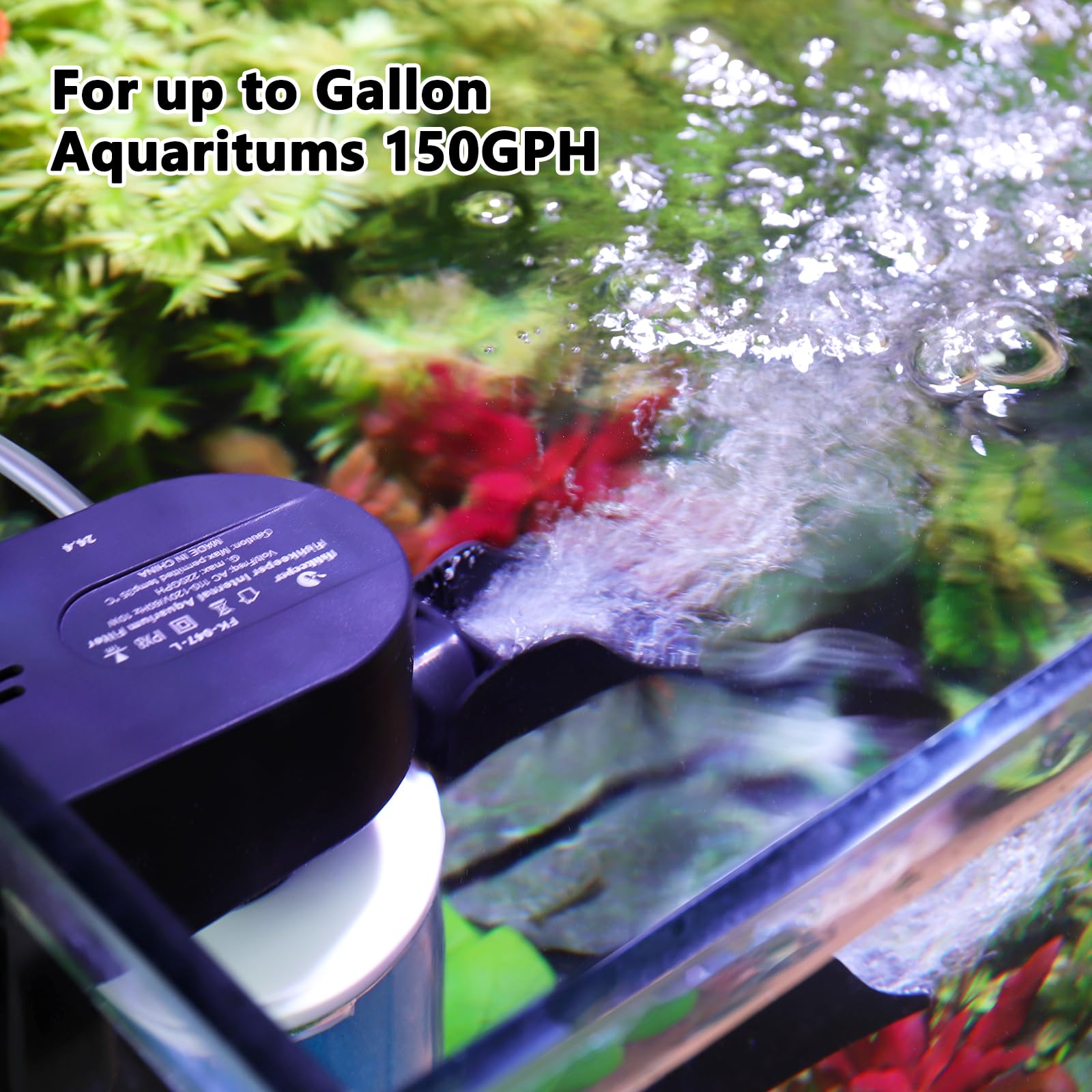 Best Aquarium Air Pump for Fish Tanks - Quiet Oxygen Pump with Adjustable Airflow for Freshwater & Saltwater Tanks - Perfect for Home Aquariums, Fish Breeding, and Hydroponics Systems