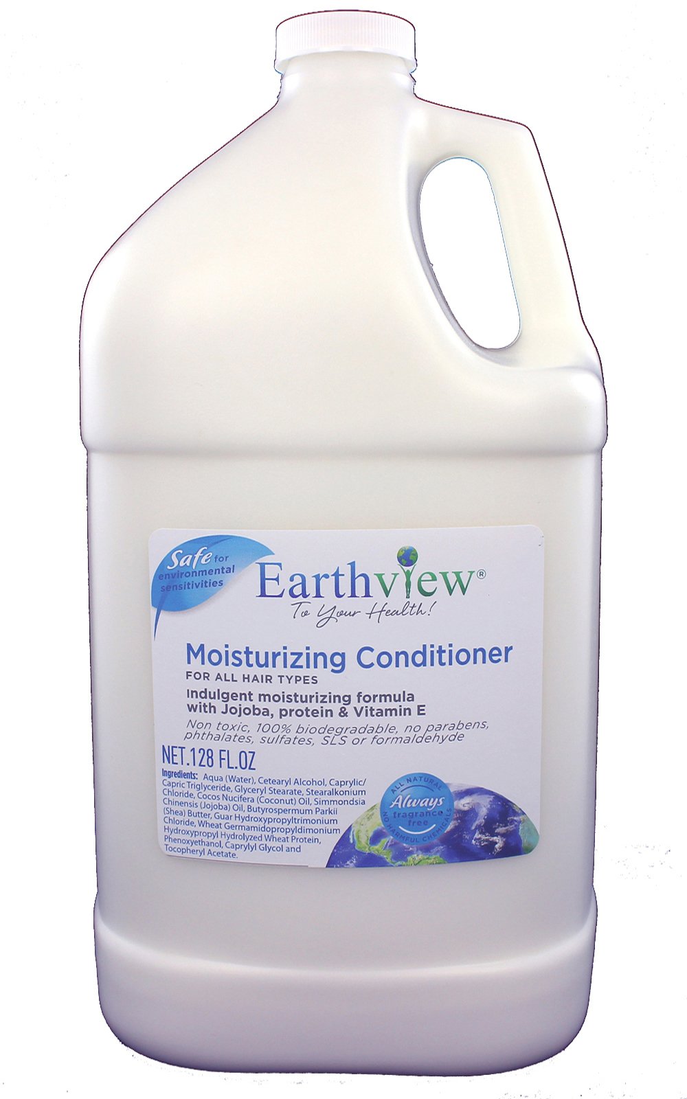 Fragrance Free Conditioner for Sensitive Skin - 128 oz Gallon Refill - Hypoallergenic & Eco-Friendly - Ideal for MCS, EI, MI - Perfect for Salons, Spas & Home Hair Care Routines