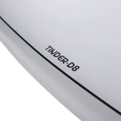 NSP Elements HDT Tinder D 8 6'6 FTU White Surfboard - High Performance Longboard for All Wave Conditions | Perfect for Beginners and Professionals in Beach Surfing