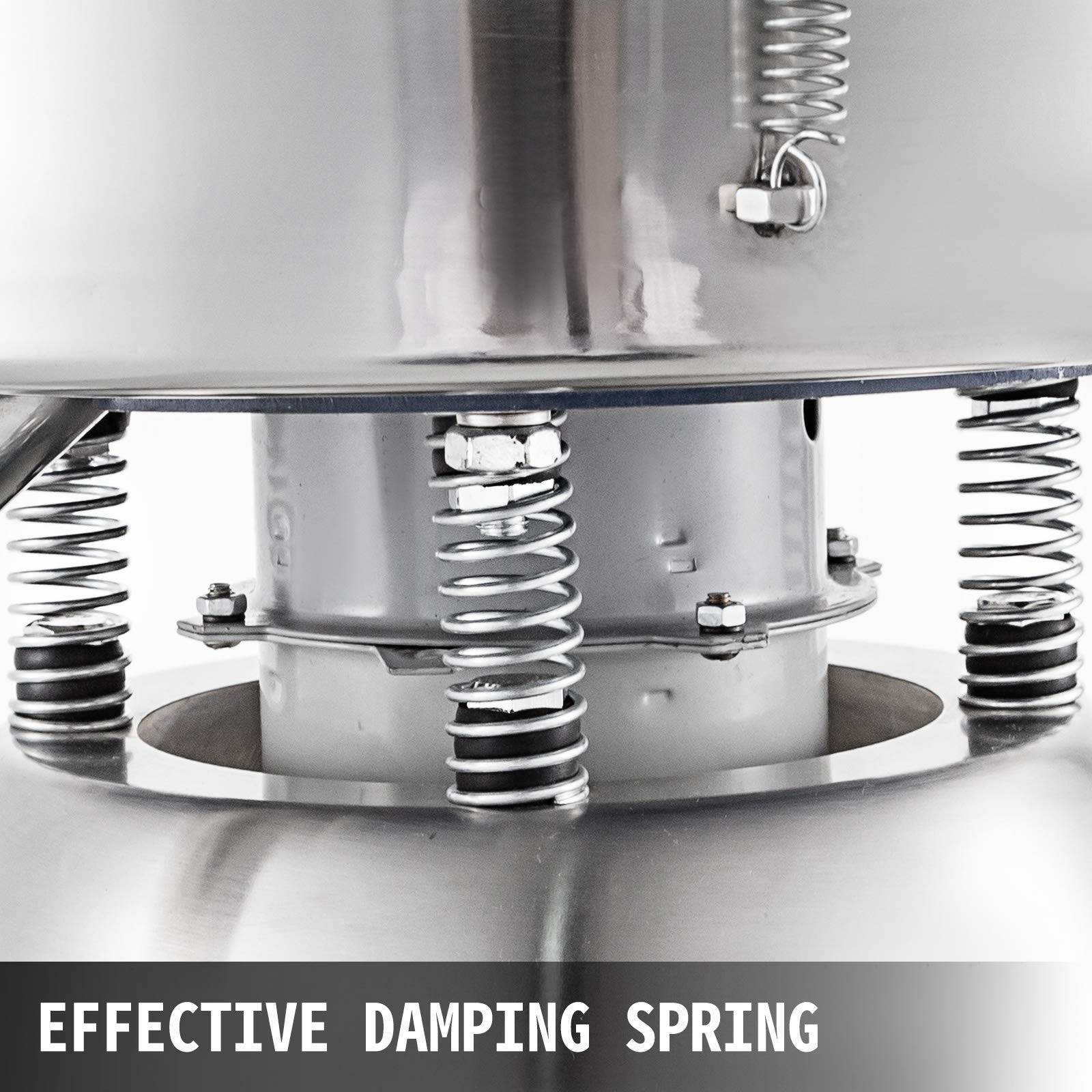 VBENLEM Automatic Electric Sieve Shaker Machine - 12 Mesh & 80 Mesh Flour Sifter, 110V 50W Vibrating Sifter (1150 RPM) for Rice, Herbal Powder & Particles - Perfect for Baking, Lab Testing & Food Processing