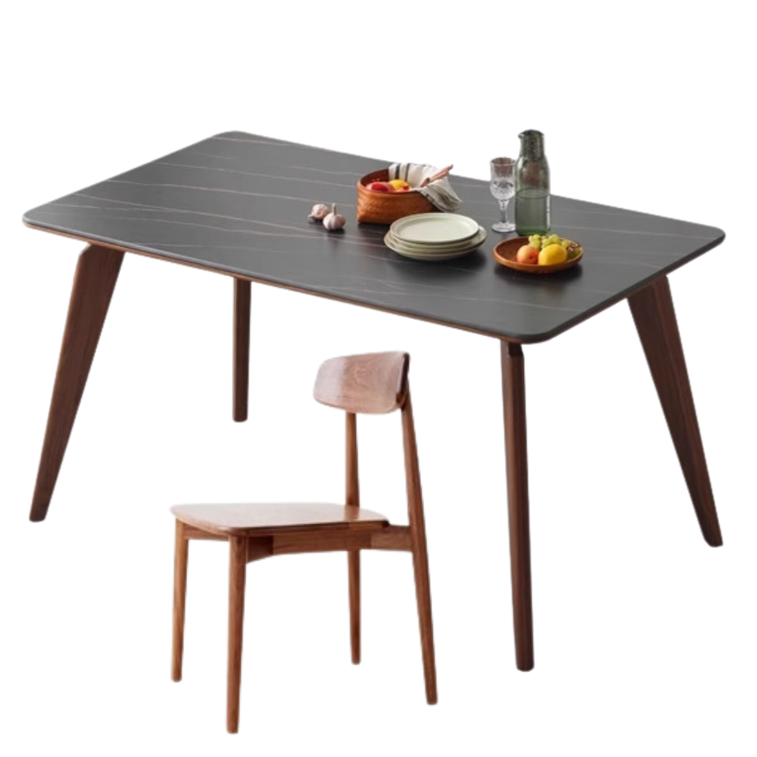 62.9x33.4x29.9 inch / 160x85x76cm / Rich Dark Walnut Color