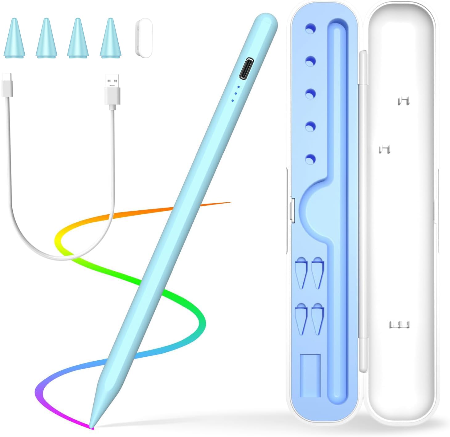 Fast Charging Stylus Pen for iPad 2018-2025 | Apple Pencil Alternative with 15-Minute Quick Charge | Compatible with iPad Pro M4/12.9