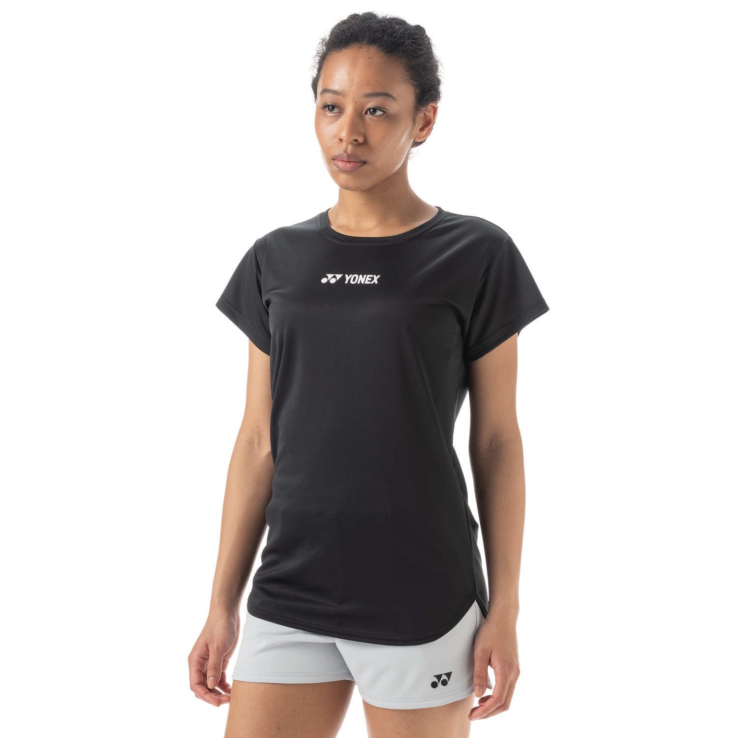 Yonex Women's Performance Sports Shirt - Breathable Tennis & Badminton Top (Black, Made in Japan) | Ideal for Gym Workouts, Court Sports & Active Lifestyle