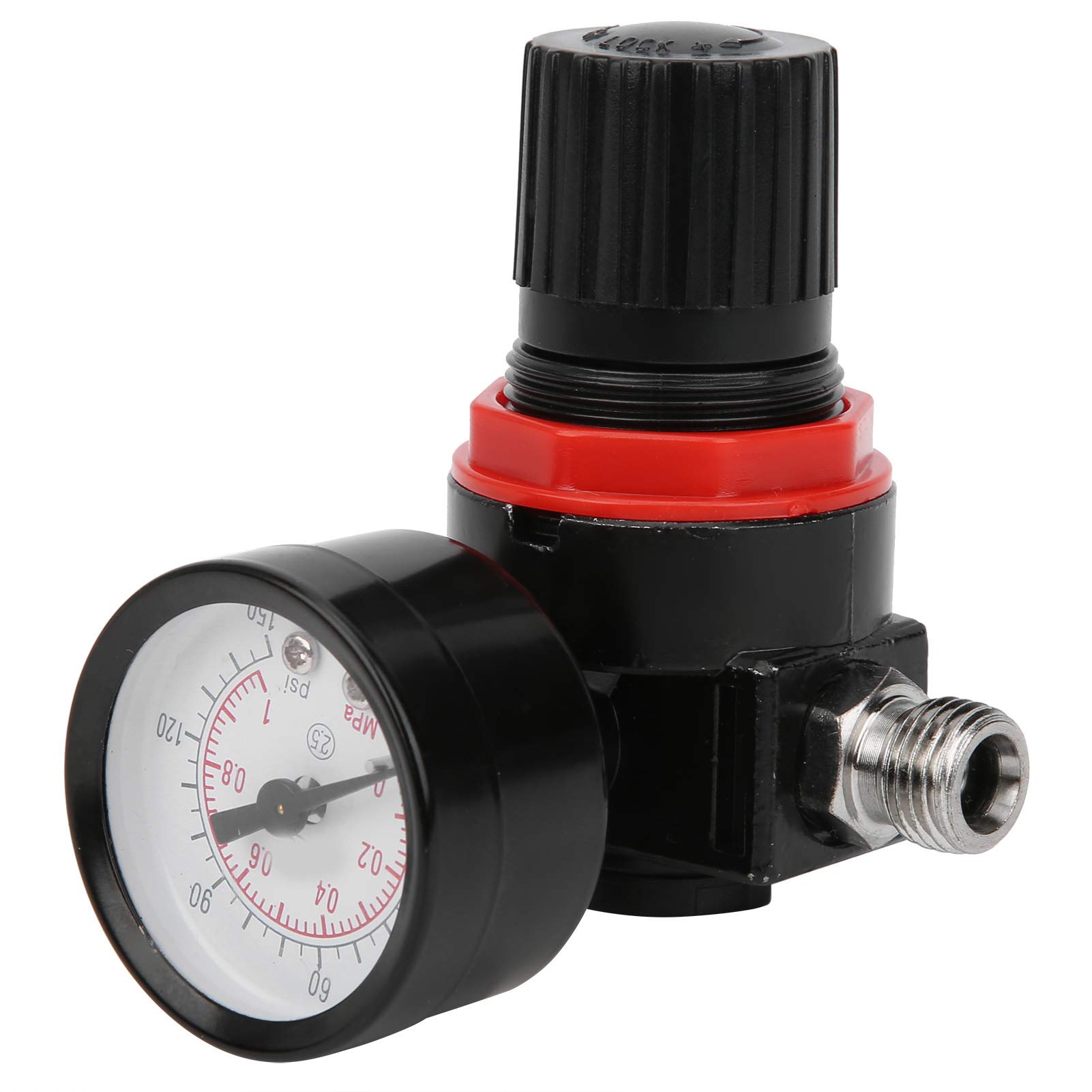 G1/4 150psi Air Pressure Regulator with Gauge for Compressed Air Systems - Perfect for Air Compressors, Pneumatic Tools & Industrial Applications