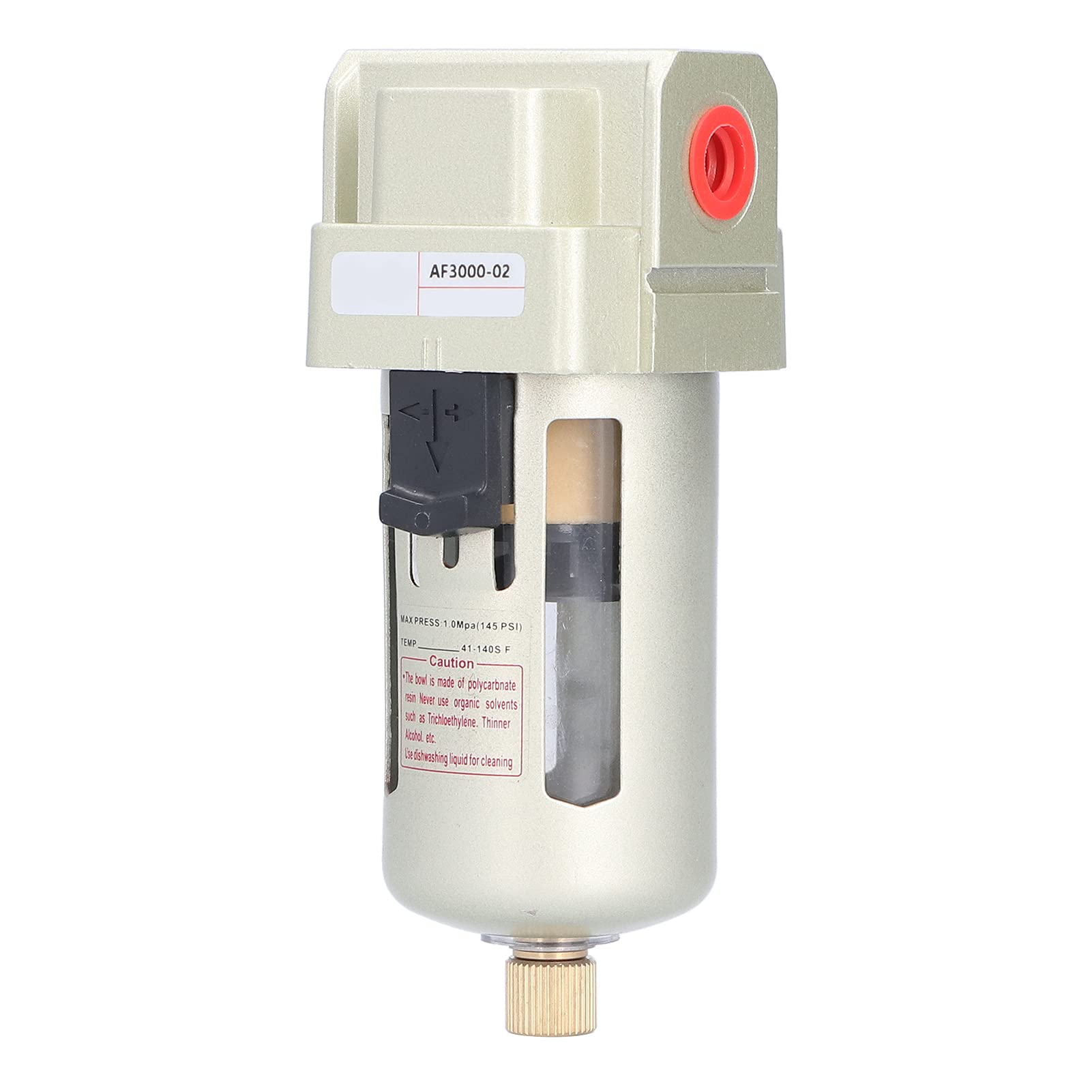 AF3000-02 Compressed Air Filter Regulator - Moisture & Particulate Trap for Air Tools & Compressors - Industrial & Automotive Use - Workshop, Garage & DIY Applications