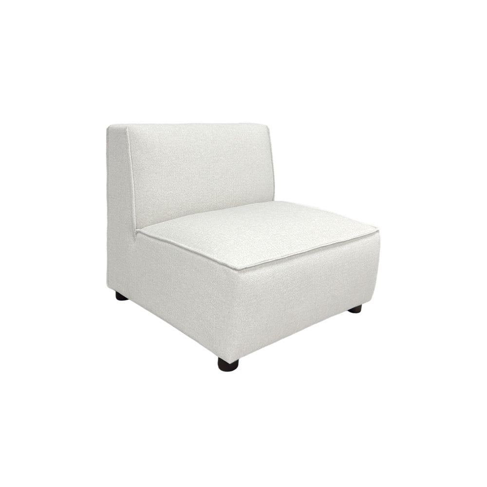 Bruno Armless Modular Chair - Modern Stackable Accent Chair for Living Room, Office, or Dining Room - Lightweight & Space-Saving Design for Small Spaces