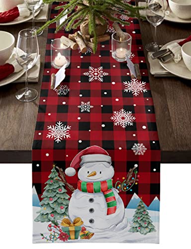 Checkered Snowman