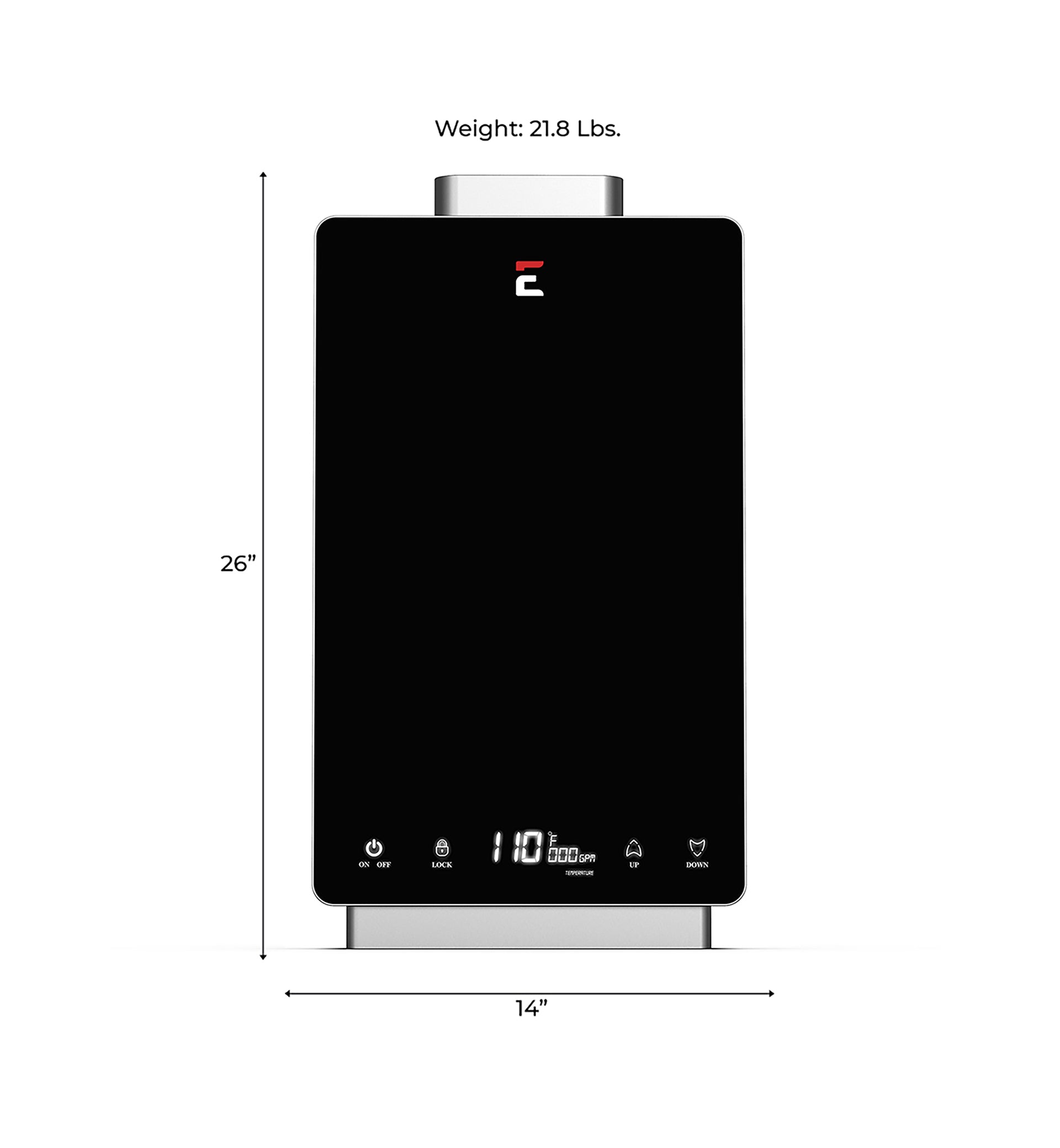 Eccotemp i12 LP 4.0 GPM Indoor Tankless Water Heater - Propane Gas Instant Hot Water System for Bathroom, Kitchen & RV Use