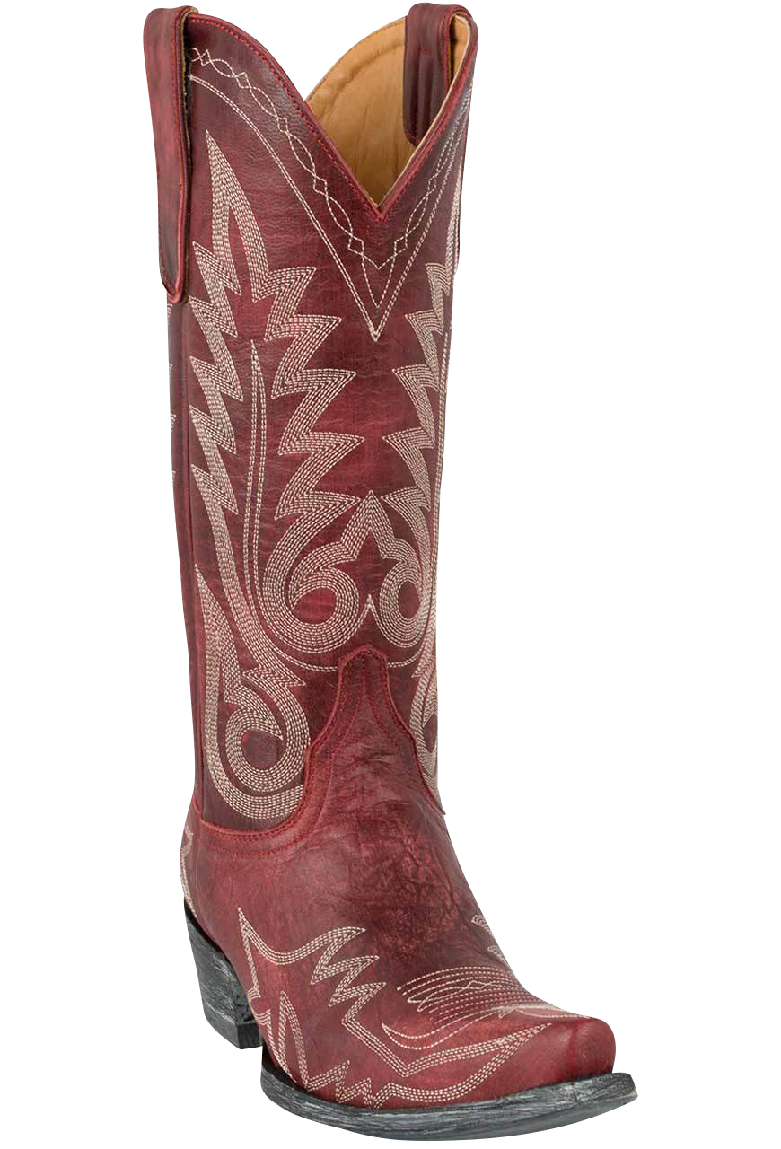 Old Gringo Goat Leather Nevada Cowgirl Boots for Women - Red Western Boots for Country Dancing, Rodeo & Cowgirl Fashion