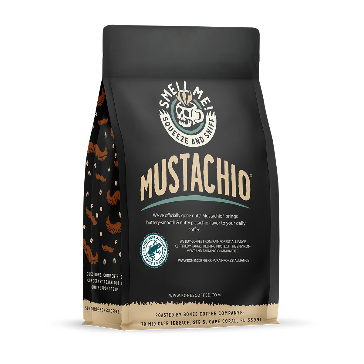 Mustachio 12oz Stainless Steel Insulated Tumbler - Keeps Drinks Hot/Cold for Hours - Perfect for Coffee, Tea, Water - Ideal for Office, Travel, Gym & Outdoor Activities