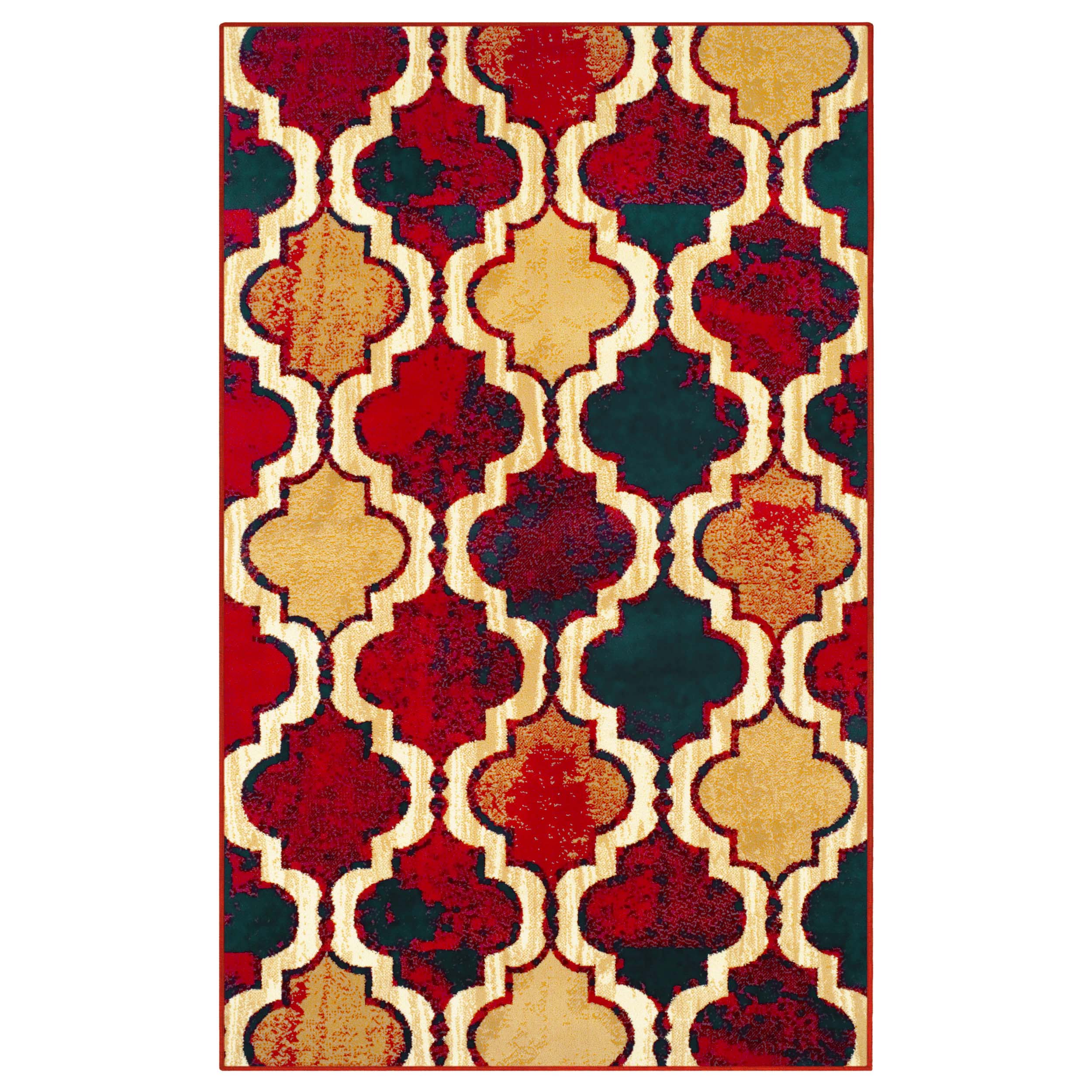 Viking Geometric Trellis Indoor Area Rug & Runner - Non-Slip Boho Chic Carpet for Living Room, Bedroom, Hallway - Perfect for Nordic Home Decor & Cozy Spaces