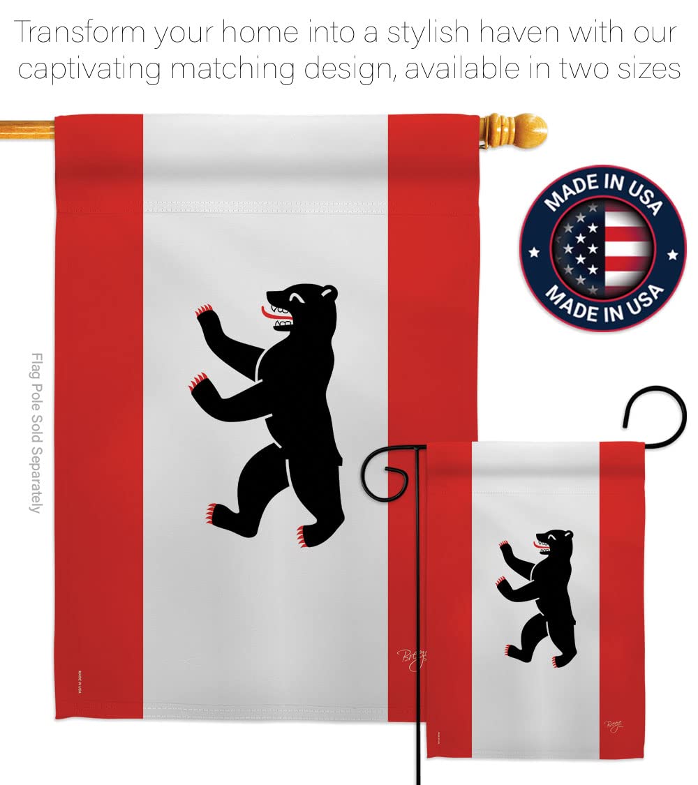 Berlin Garden Flag Set - Double-Sided House Decoration for Yard & Gift