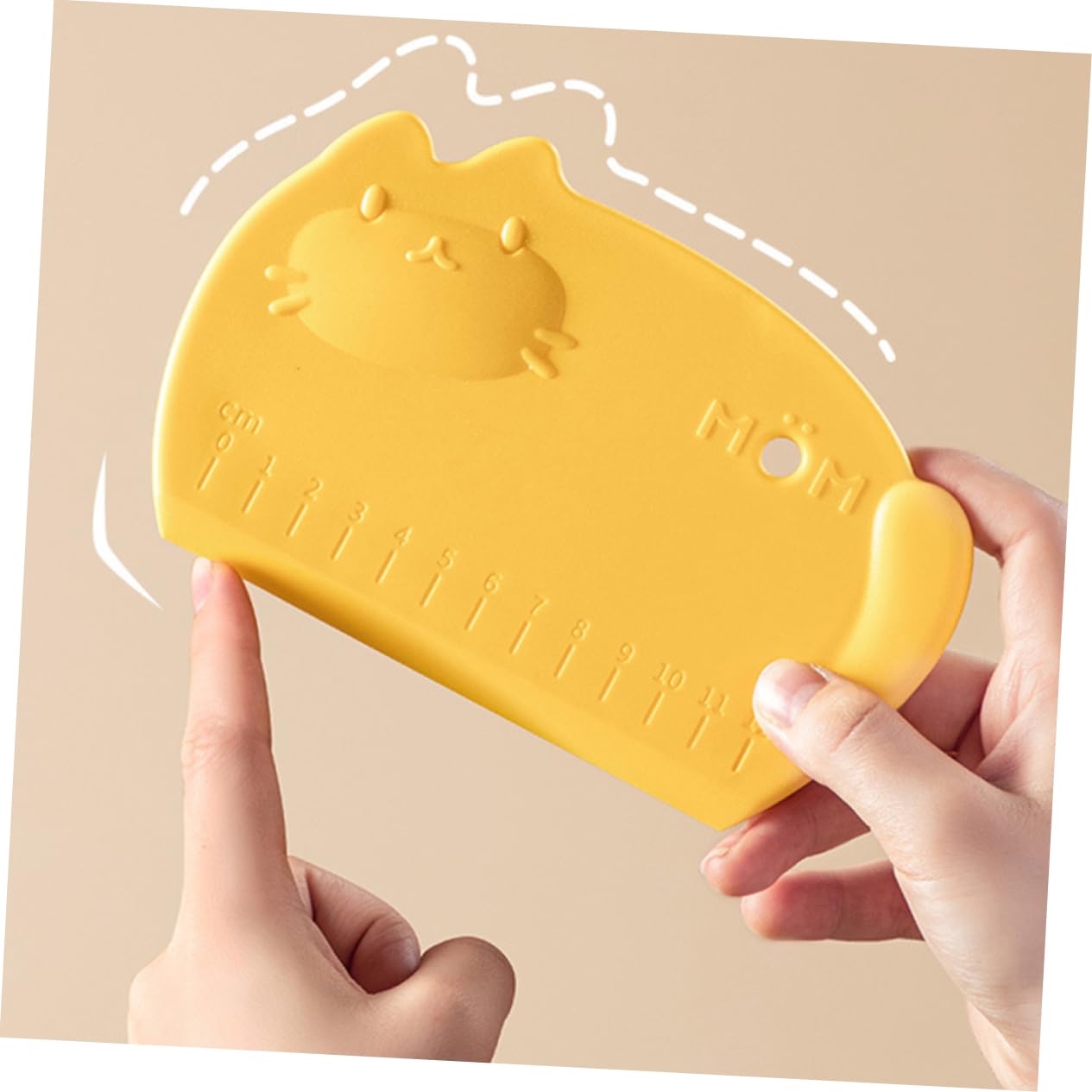 Zerodeko Silicone Baking Scraper & Measuring Cutter - Multi-Purpose Kitchen Tool for Cake, Bread, Pizza Dough - Perfect for Baking, Cooking & Food Prep