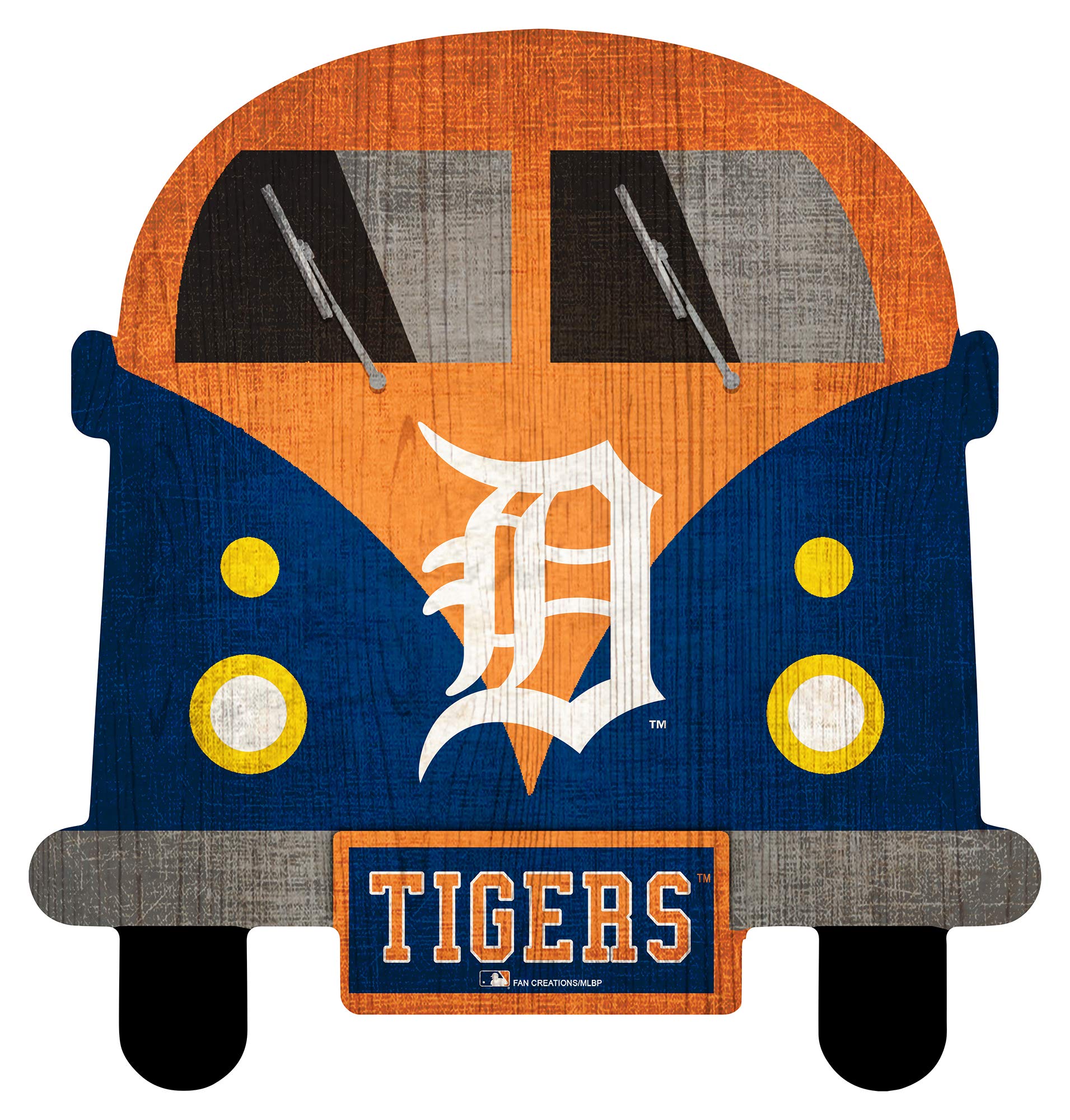 Fan Creations MLB 12 Inch Team Bus Sign - Officially Licensed Baseball Decor for Home, Office & Game Room - Perfect for Sports Fans & Collectors