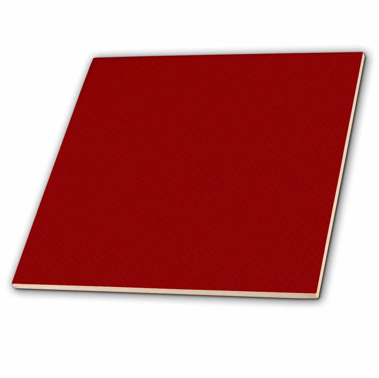 3D Rose Ceramic Tile - 6-Inch Square with Dark Red and Light Red Patterns, Perfect for Kitchen Backsplash, Bathroom Decor, and DIY Craft Projects