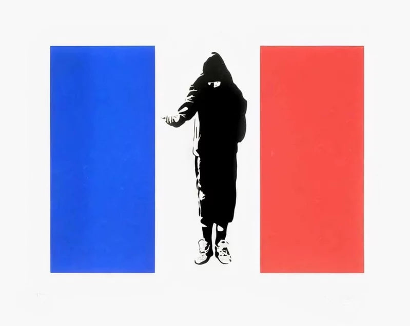 BLEK LE RAT HOMELESS IN PARIS - Urban Street Art Print - Perfect for Home Decor & Office Wall Art - Vintage Parisian Graffiti Poster