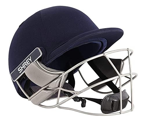 Shrey Pro Guard Air Stainless Steel Cricket Helmet for Men - Lightweight Protective Headgear with Ventilation & Mesh Carry Bag - Perfect for Cricket Matches, Practice Sessions & Sports Training