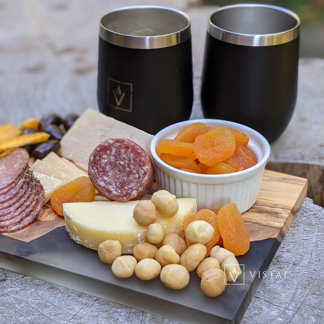 Vacuum Insulated Stainless Steel Wine Tumbler - Perfect for Travel & Picnics