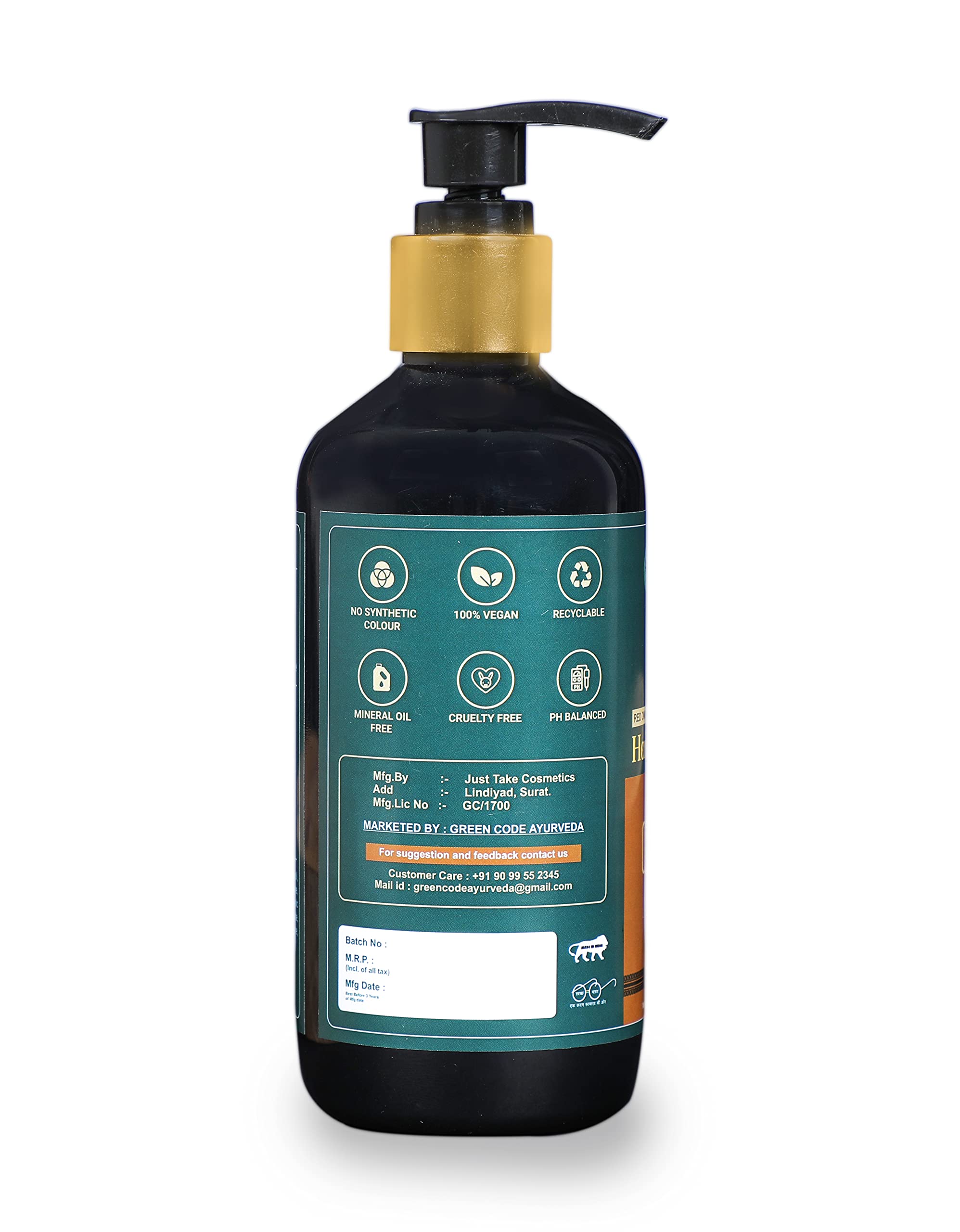 GREEN CODE AYURVEDA Onion Hair Conditioner with Red Onion Seed Oil & Black Seed Oil Extract - Paraben-Free, No Mineral Oil or Silicones - 300ml for Damaged Hair Repair & Scalp Care - Perfect for Dry, Frizzy Hair & Hair Growth Treatment