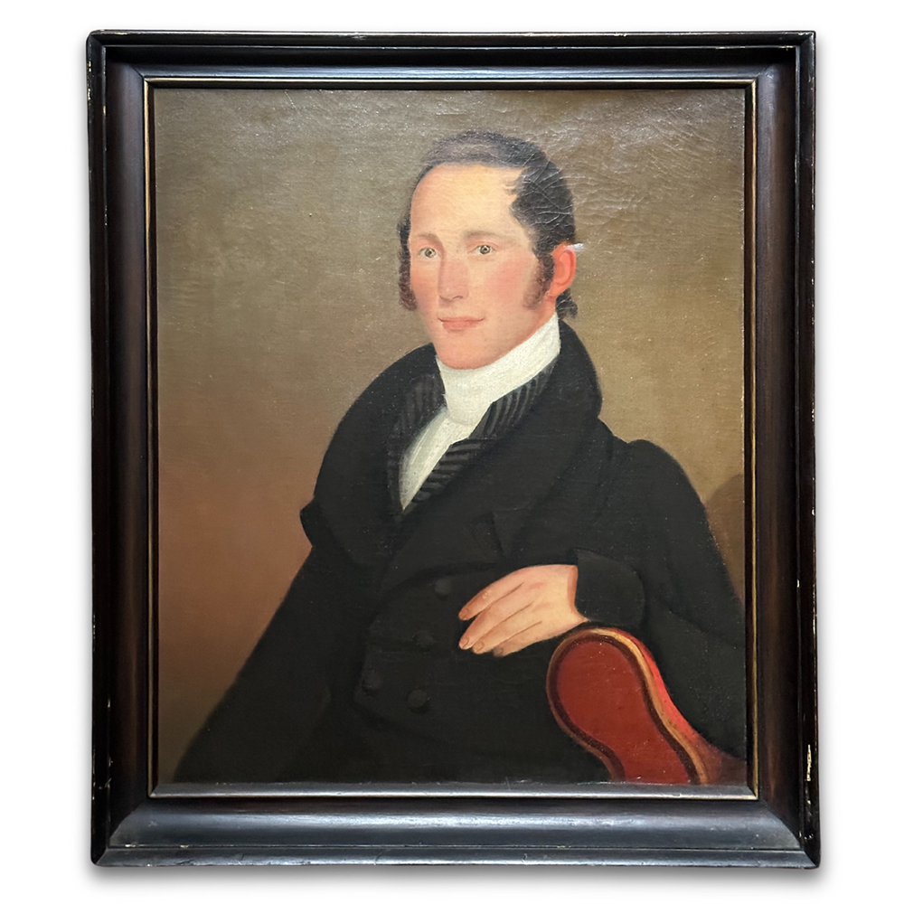 19th Century American Portrait Painting - Antique Oil Painting for Home Decor & Art Collection - Perfect for Living Room, Office or Gallery Display