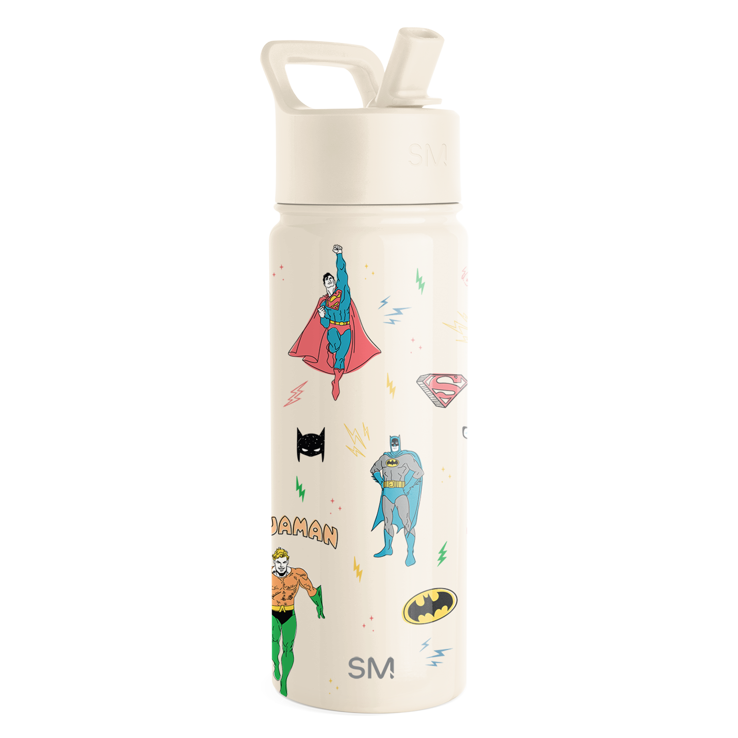 Summit Kids Water Bottle with Straw Lid - BPA Free, Leak Proof, Easy Carry for School, Sports & Outdoor Activities