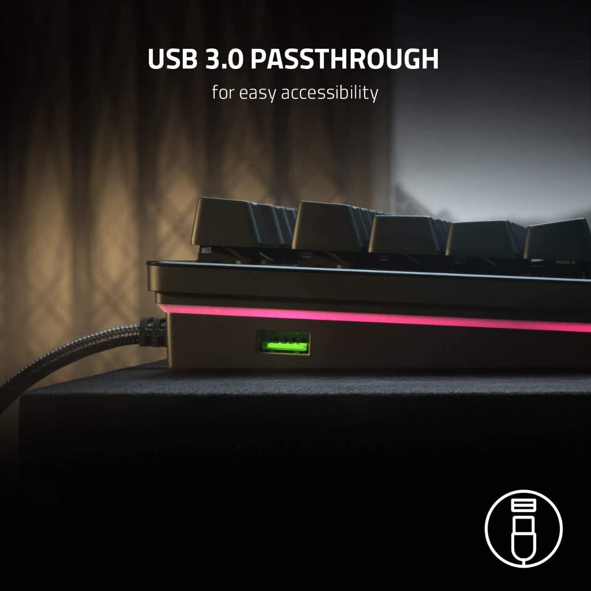 Razer Huntsman V2 Analog Gaming Keyboard - RGB Optical Analog Switches - Fast & Precise for FPS, MMO, and Esports Gaming