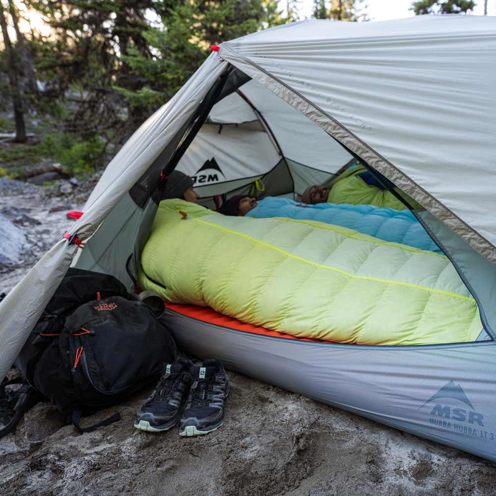 MSR Hubba Hubba LT 3-Person Lightweight Backpacking Tent - Ultralight 3-Season Camping Tent for Hiking, Backpacking & Outdoor Adventures