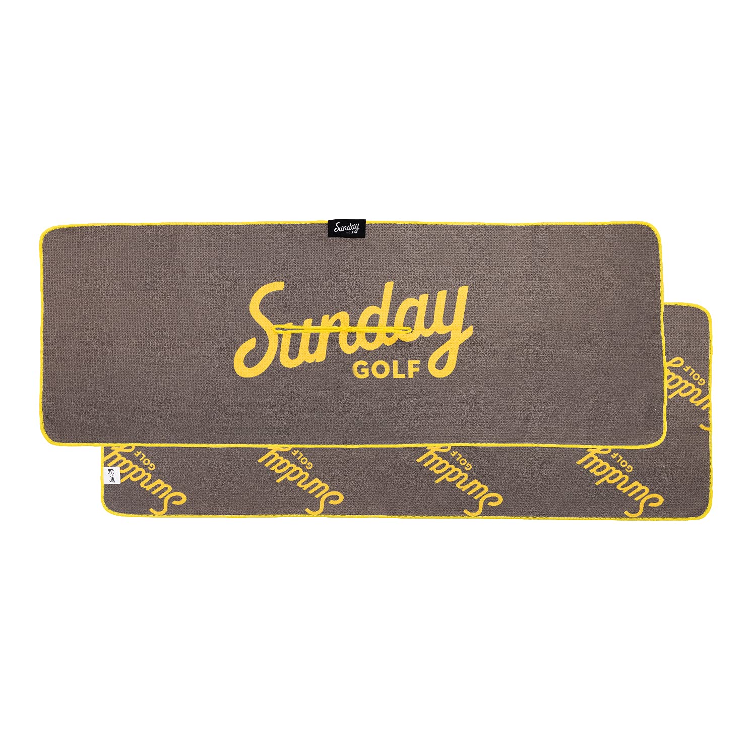 Sunday Golf Microfiber Golf Towel 14x40 Inches | Premium Waffle Pattern with Center Slit | Padres Jack Murphy Design | Absorbent & Durable for Golf Course, Driving Range & Club Cleaning