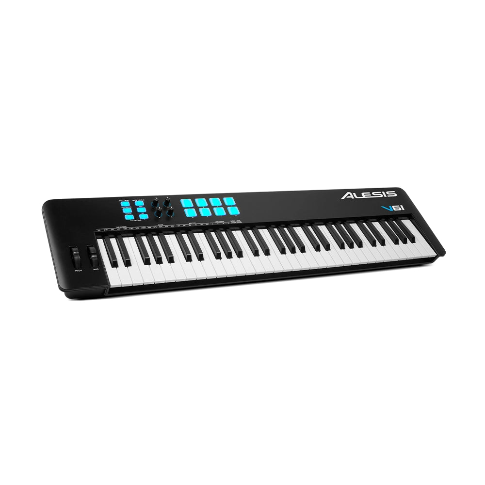 Alesis V61 MKII 61-Key USB MIDI Keyboard Controller with DAW Software Integration - Perfect for Music Production, Live Performance & Home Studio Recording