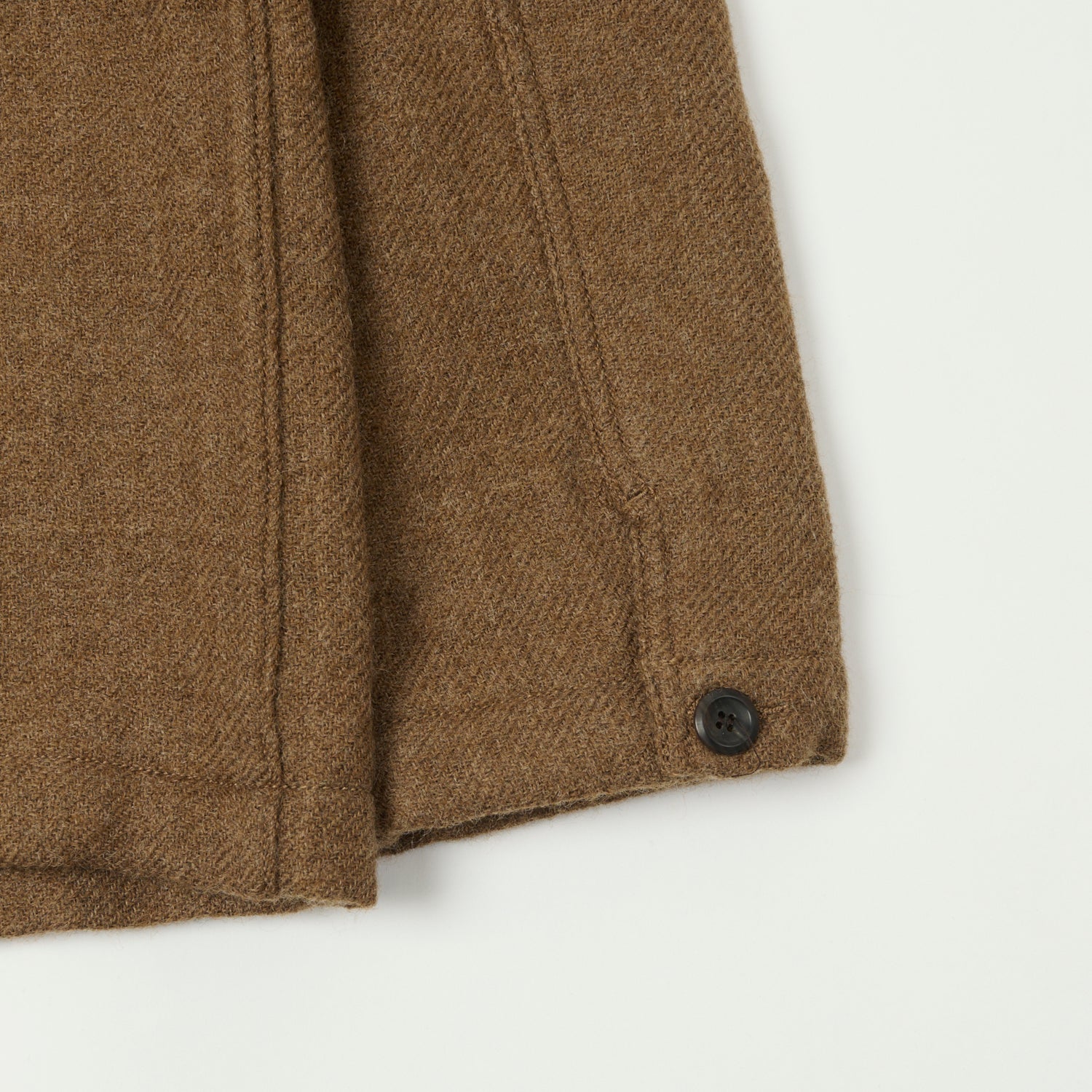Drake's Premium Wool Chore Jacket for Men - Brown - Durable Workwear for Outdoor Activities, Hiking & Casual Wear