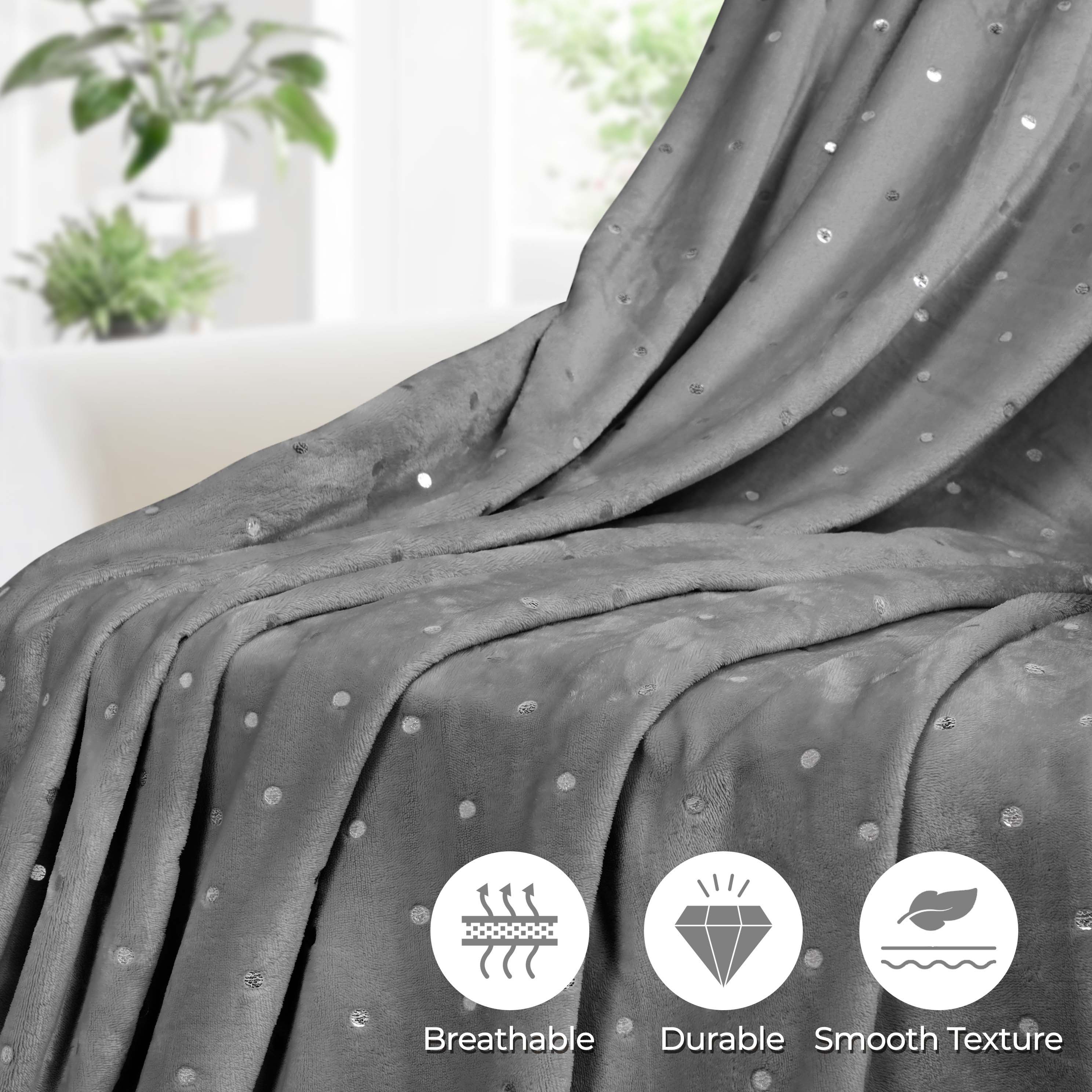 CozySoft Fleece Plush Blanket - Medium Weight, Ultra Soft & Fluffy - Perfect for Sofa, Bed, Couch & Home Decor - Warm Throw Blanket for Winter, Gifts & Cozy Nights