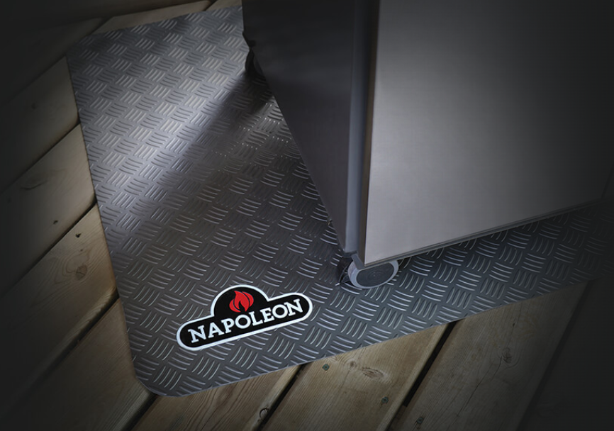 Premium Napoleon Grill Mat for Prestige/Pro 500 Grills & Smaller Models (68001) - Non-Slip Heat-Resistant Protection for Outdoor BBQ, Patio & Backyard Cooking