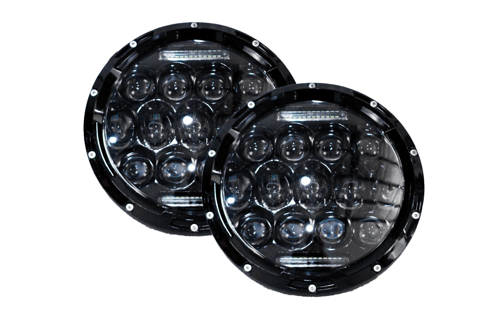 Race Sport RS-7LED13X5HL-PR LED Projector Headlight Conversion Kit - 2 Pack 7