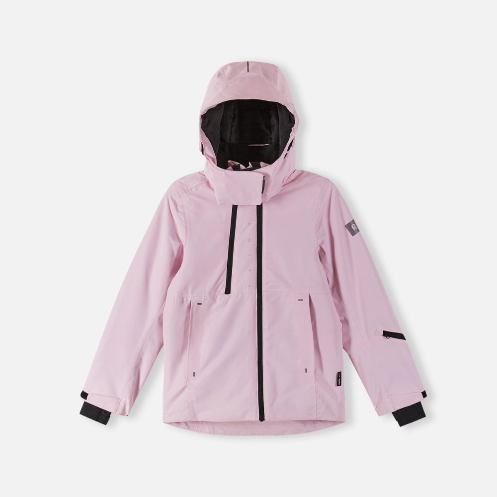 Reima Perille Girls Ski Jacket - Waterproof Winter Coat for Kids, Pale Rose - Warm Snow Jacket for Skiing, Snowboarding & Outdoor Activities